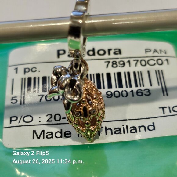 Pandora Rose *RETIRED* Holiday Ornament 2020 Limited Edition Rose Charm789170C01 - Picture 5 of 6